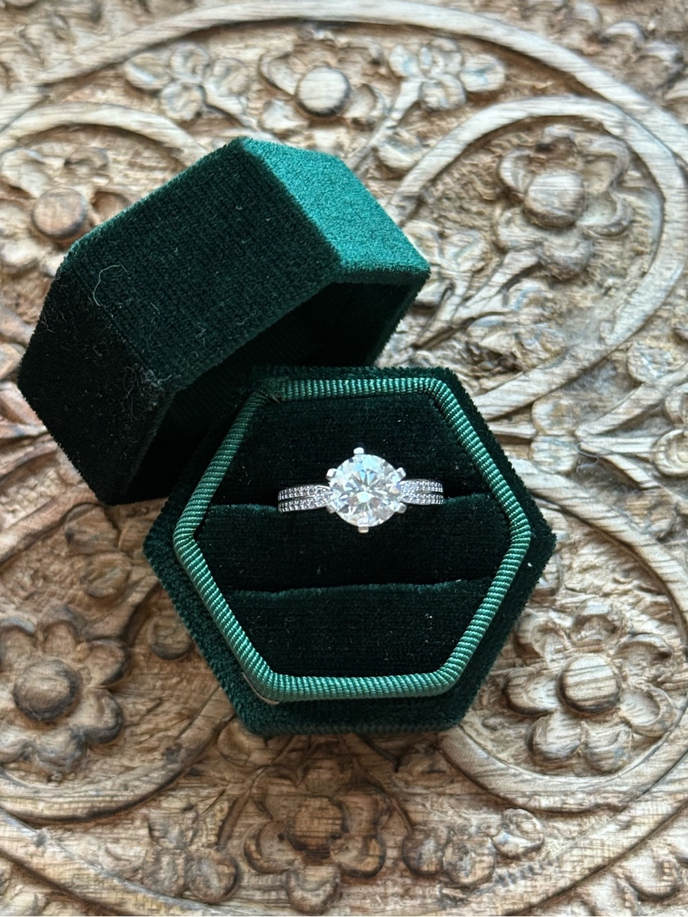 Moissanite ring size 6